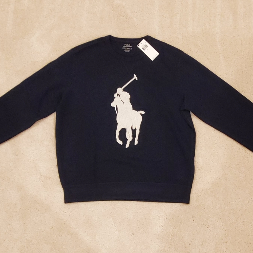 PoloRalphLauren BigPony Letterman Patch Sweatshirt